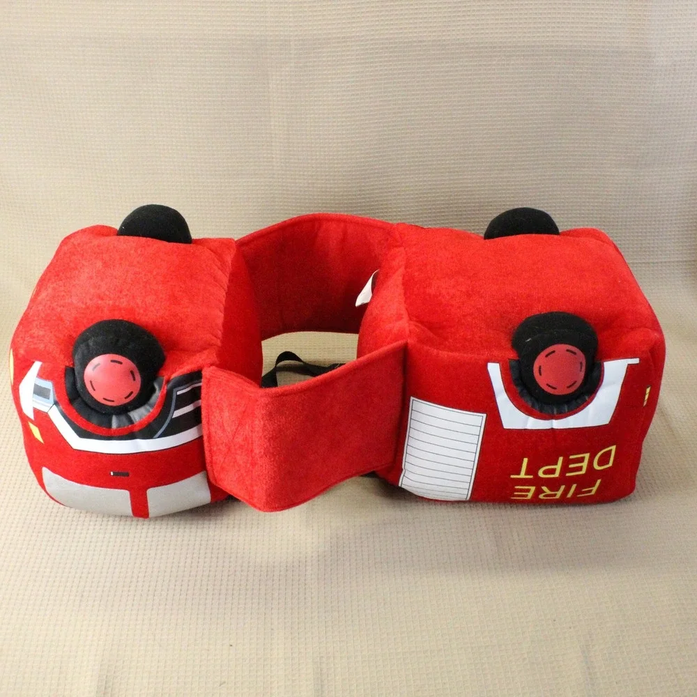 I Want To Be Fire Truck Plush Ride-In Costume Kids One Size Red Fireman Preppy
